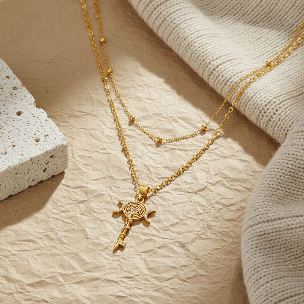 Snake Key Necklace
