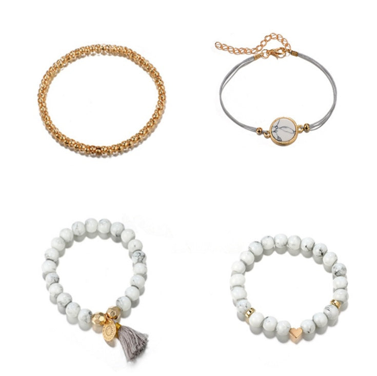 Hollow Pine Stone Bracelet