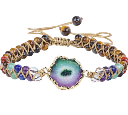 Crystal Braided Yoga Bracelet