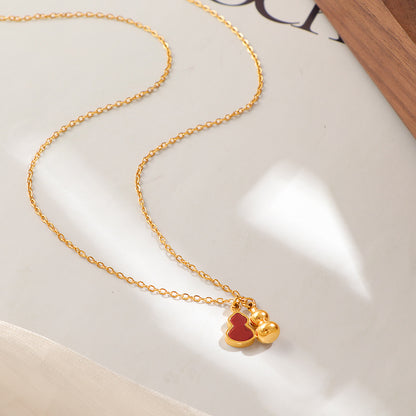 Red Shell Gourd Necklace