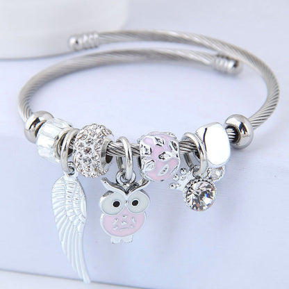 Owl Angel Wings Bracelet