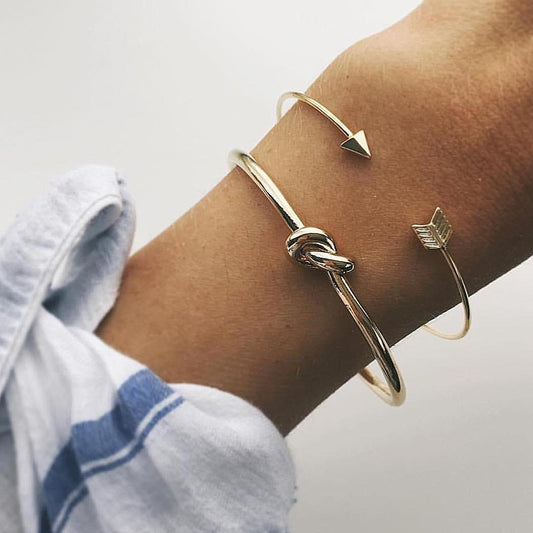 Cuff Arrow Knotted Bracelet