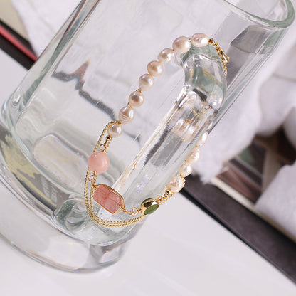 Natural Pearl Strawberry Bracelet