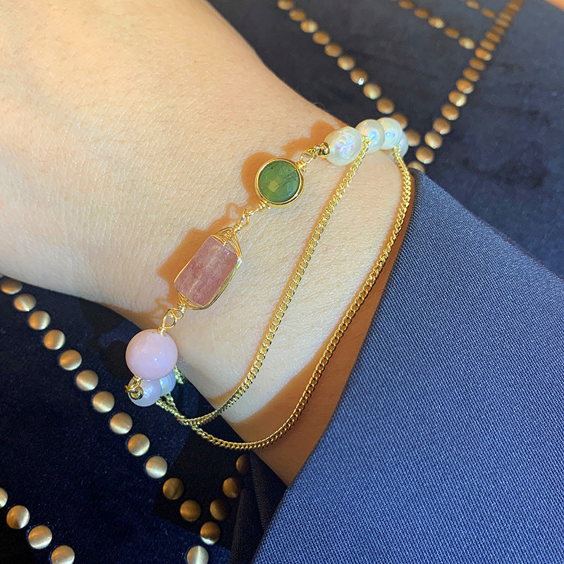Natural Pearl Strawberry Bracelet