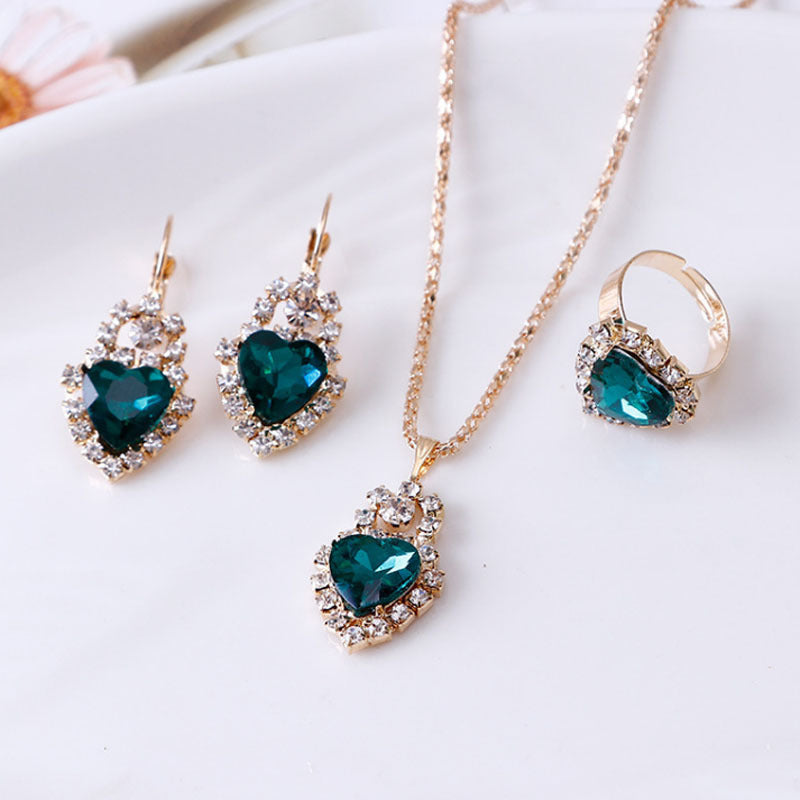 water drop rhinestone set