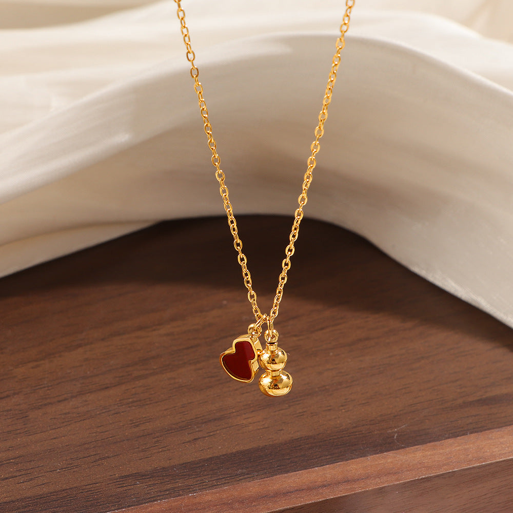 Red Shell Gourd Necklace