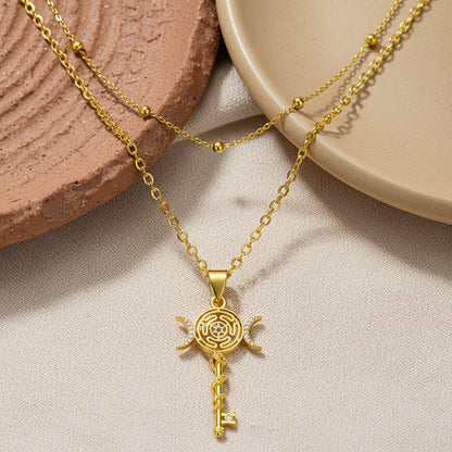 Snake Key Necklace