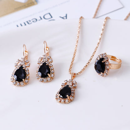 water drop rhinestone set