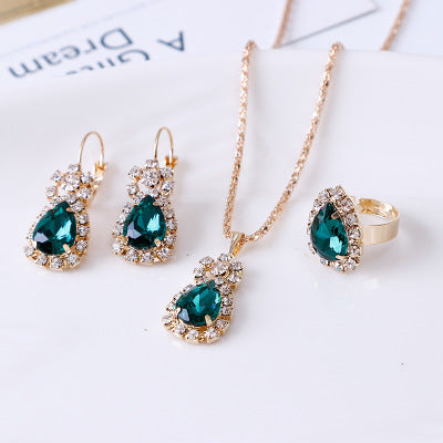 water drop rhinestone set