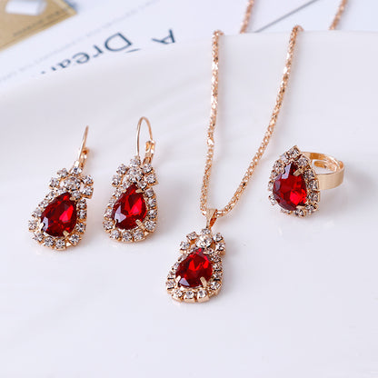 water drop rhinestone set
