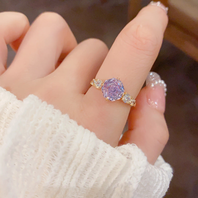 Cubic Zirconia Open Ring