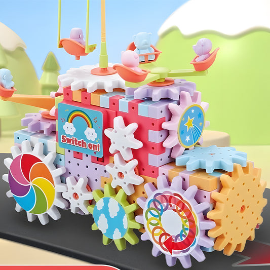 GearUp Blocks – Electric Rotating Building Toy