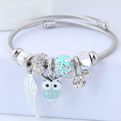 Owl Angel Wings Bracelet