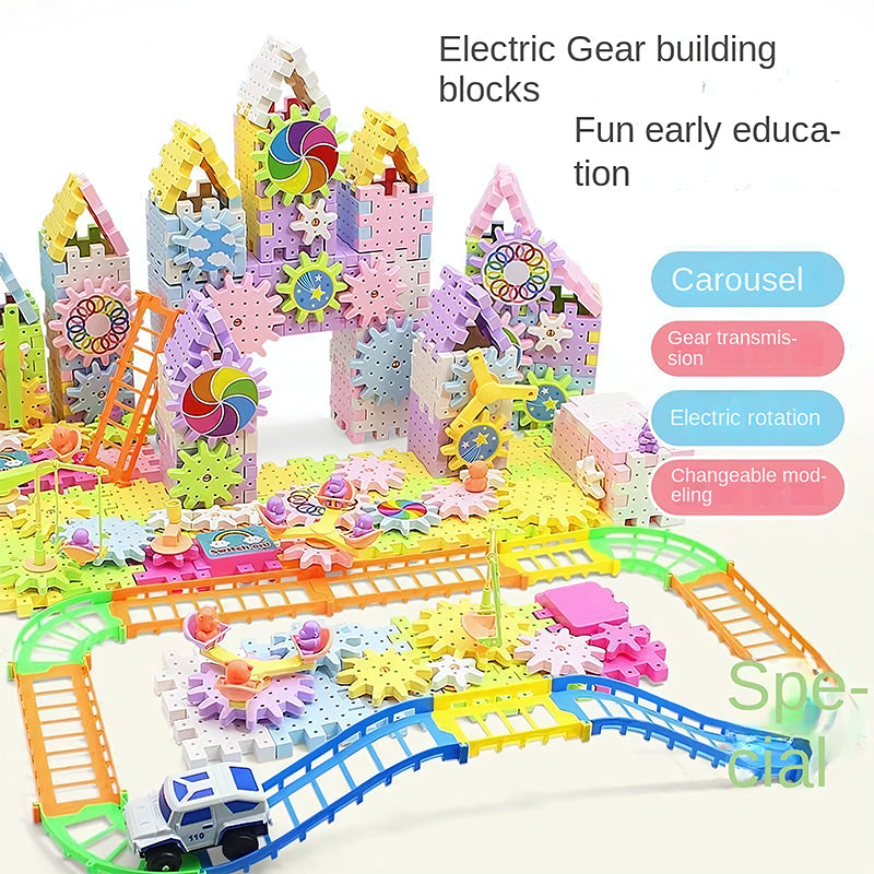 GearUp Blocks – Electric Rotating Building Toy