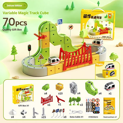 MagniTrack™ Magnetic Rail Car Adventure Set
