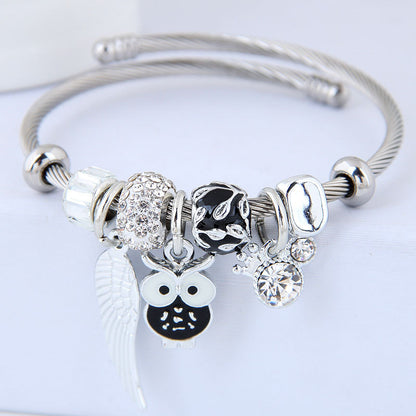 Owl Angel Wings Bracelet
