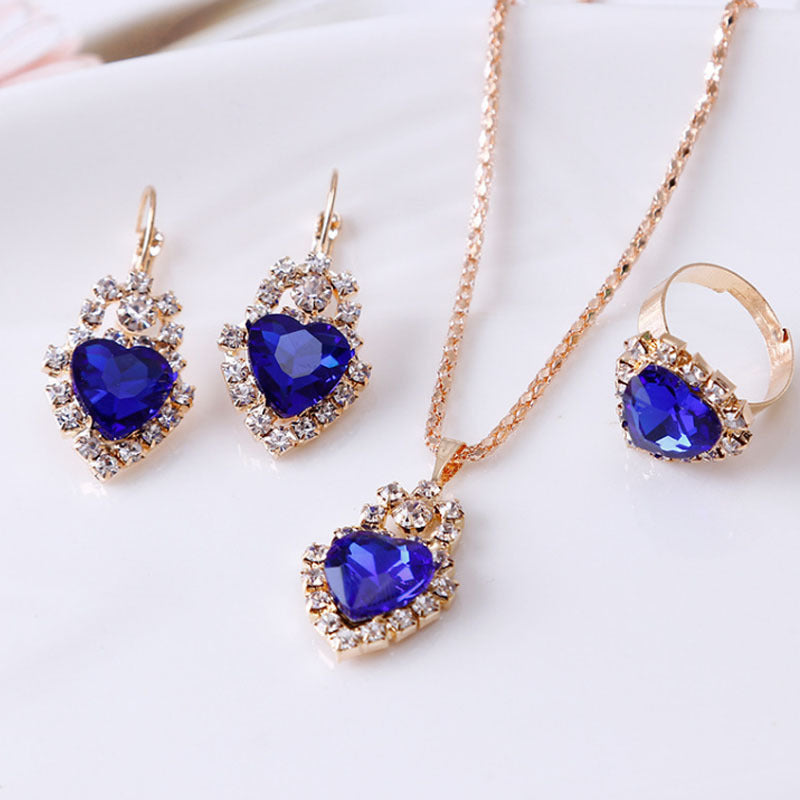 water drop rhinestone set