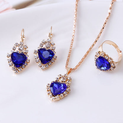 water drop rhinestone set