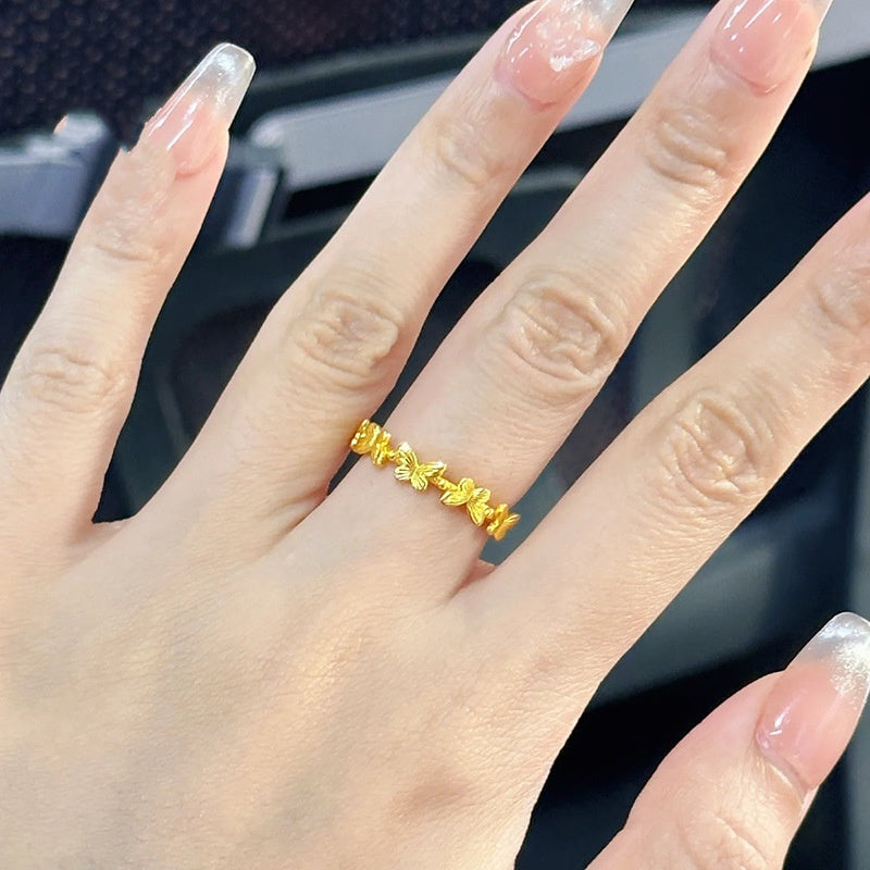 Enamel Butterfly Ring