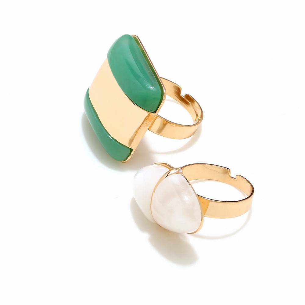 Geometric Resin Ring