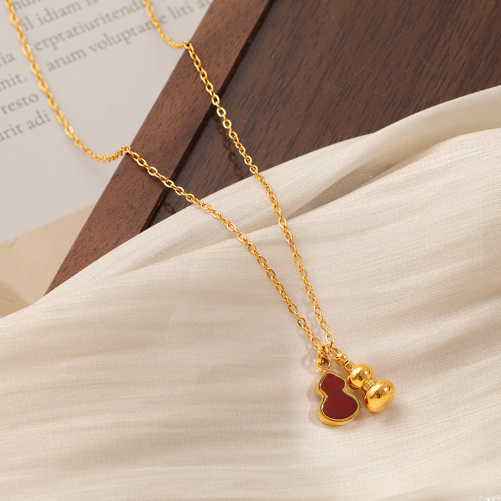 Red Shell Gourd Necklace