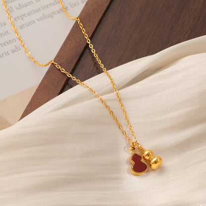 Red Shell Gourd Necklace