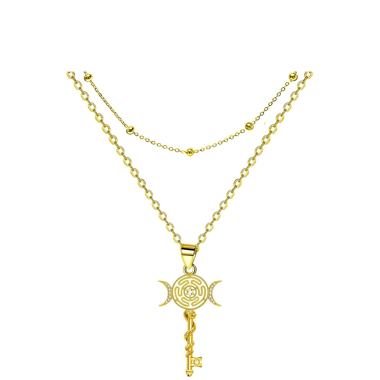 Snake Key Necklace