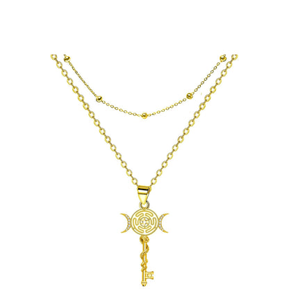 Snake Key Necklace